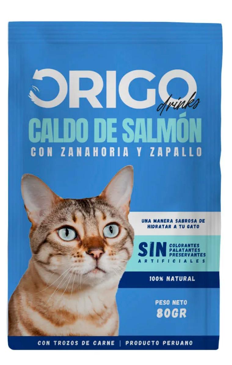 Origo Caldo de Salmón para gatos 80 gr