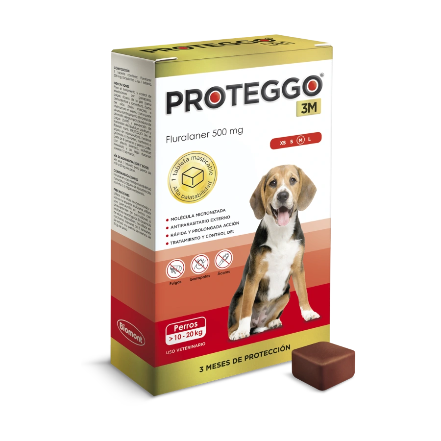 Proteggo 3M X 500 MG X 1 TAB (10 A 20kg)