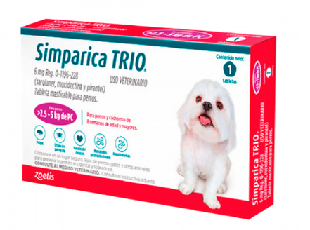 Simparica Trio Purple 2.5-5 kg X 1 TAB