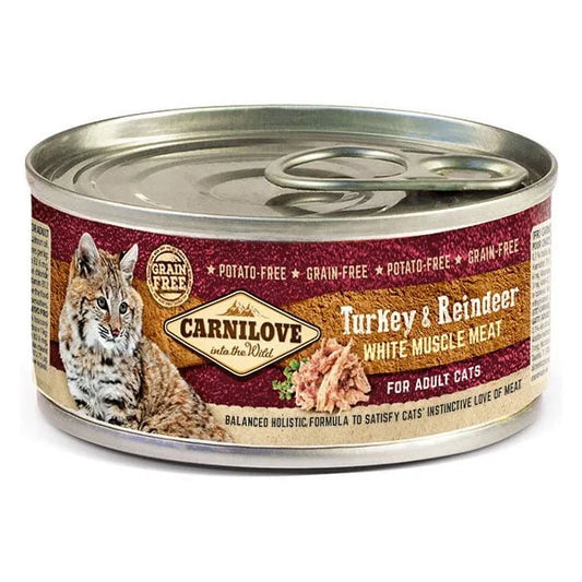 CARNILOVE TURKEY & REINDEER FOR ADULT CATS 100 gr