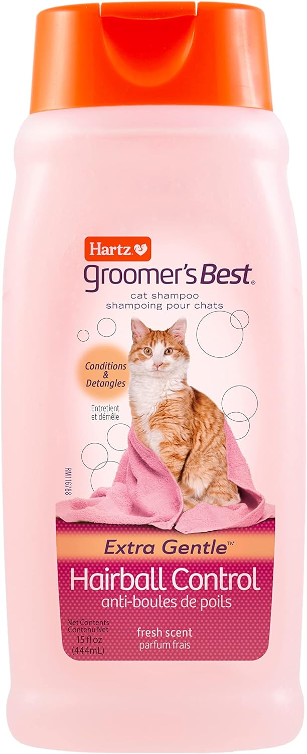 Hartz Groomers Best Hairball Control Shampoo para Gatos